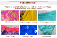 Suministro personalizado Moda Floral Impreso Nuevo estilo Traje de baño de una pieza Bikinis de playa y trajes de baño Ropa de playa