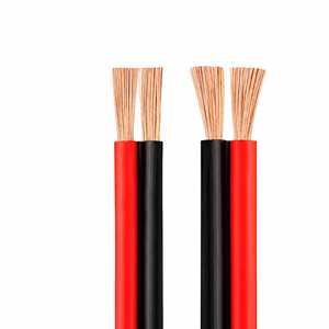 Cavo Elettrico Piatto Flessibile RVB a <span class=keywords><strong>2</strong></span> Conduttori <span class=keywords><strong>0</strong></span>,5mm² 300/300V con Isolamento in PVC per Cablaggio Illuminazione LED - Product Image 1