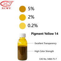 Jaune Pigmentaire 14 en Pâte PY14 Jaune Permanent 2GS à Dispersion Aquatique pour Encres d'Impression Flexographique, Héliogravure, Offset et Encres d'Emballage