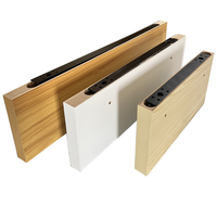 Étagère flottante en bois massif et à âme creuse personnalisée pour le rangement mural moderne du salon et de la cuisine