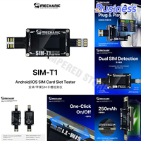 Testeur de fente de carte SIM MECHANIC SIM-T1, détection double SIM, Type-C, pour réparation de téléphones mobiles Android/iOS iPhone, batterie intégrée 250 mAh