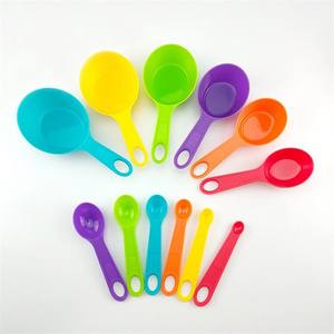 Colorful 12-Piece Plastic <b>Measuring</b> Spoon and Cup Set Graduated <b>Measuring</b> Cup for Baking Kitchen <b>Tool</b> for Home Use - Product Image 5