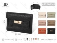 Women's Tri-fold <b>Wallet</b> <b>Small</b> Size Pu Material Daily Use Minimalist Style - Product Image 1