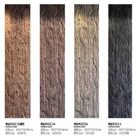 Panneau mural en pierre artificielle PU Shenxian Wood ignifuge et résistant aux UV, adapté à une utilisation intérieure et extérieure, léger et facile à installer.