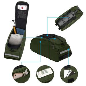 Échantillon gratuit, sacoche de vélo personnalisée de haute qualité, sacoche de transport, sacoche de coffre, organisateur, porte-bagages arrière, sacoche de vélo - Product Image 2