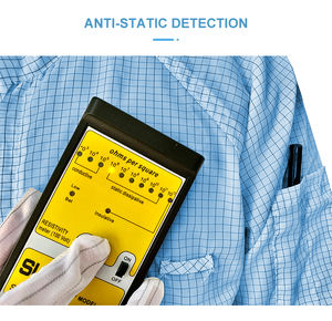 Reutilizável Lavável Poeira Livre 98% Poliéster 2% Fibra Condutiva Umpsuit ESD Sobretudo Coverall Antiestático ESD Coverall - Product Image 2