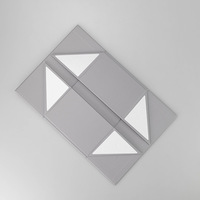 Boîte cadeau colorée pliante créative de luxe en argent Matériaux recyclés Carton à rabat pour bougie Emballage cadeau Fourniture en gros