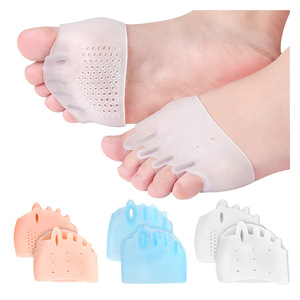Almohadilla <span class=keywords><strong>de</strong></span> cojín para antepié <span class=keywords><strong>de</strong></span> panal <span class=keywords><strong>de</strong></span> cinco agujeros hallux valgus toe superposición absorción <span class=keywords><strong>de</strong></span> impactos juanete pie dedo <span class=keywords><strong>separadores</strong></span> <span class=keywords><strong>de</strong></span> <span class=keywords><strong>dedos</strong></span> - Product Image 2