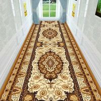 Tapis modernes antidérapants, résistants à l'humidité, adaptés aux animaux domestiques, écologiques, abstraits, en rouleaux, lavables, en polyester, pour couloirs longs