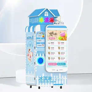 Çin tedarikçisi alışveriş merkezi çok aromalı amerikan yumuşak restoran için dondurma makinesi
