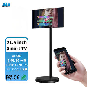 Support de lecteur vidéo de jeu sur pied de 21.5 pouces Tv 27 32 pouces <span class=keywords><strong>IPTV</strong></span> écran tactile suivez-moi Tv Portable Smart Tv avec batterie - Product Image 3