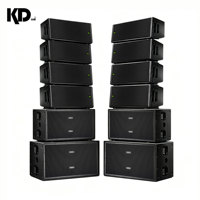 Système de sonorisation professionnel pour scène live, subwoofer de 18 pouces, double système Line Array de 10 pouces, contreplaqué de bouleau haute résolution