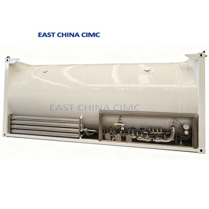 Conteneur-citerne <span class=keywords><strong>ISO</strong></span> en acier inoxydable de 20 pieds de marque CIMC pour gaz liquides cryogéniques LOX/LN2/LAR, norme ASME - Product Image 6