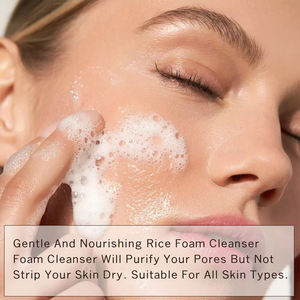 <span class=keywords><strong>Nettoyant</strong></span> pour le visage hydratant naturel de marque privée, nourrissant et contrôlant l'huile, <span class=keywords><strong>nettoyant</strong></span> <span class=keywords><strong>moussant</strong></span> pour le visage à l'eau de riz <span class=keywords><strong>nettoyant</strong></span> <span class=keywords><strong>doux</strong></span> pour le visage - Product Image 3
