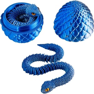 Jinccai - Juego de Huevos de Serpiente Impresos en 3D, de Plástico, con Temática Animal, Brillan en la Oscuridad, Decoración de Pascua, Venta al Por Mayor |   Juguete para Aliviar el Estrés Educativo - Product Image 2