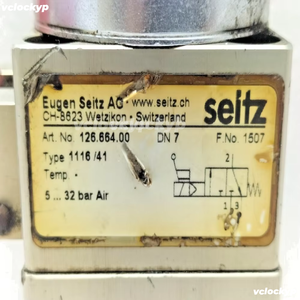 EUGEN SEITZ AG 126.664.00 โซลินอยด์วาล์ว 118.100.024N 5-32BAR 1116/41 - Product Image 5