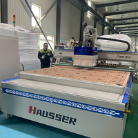 Router CNC para Trabajos en Madera Hausser de Alta Calidad RichAuto Syntec Engine 2128 2040 con Husillo ATC de 9kw y Cambio de Herramienta