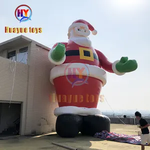 热卖39英尺高充气圣诞老人圣诞和充气圣诞老人装饰和广告