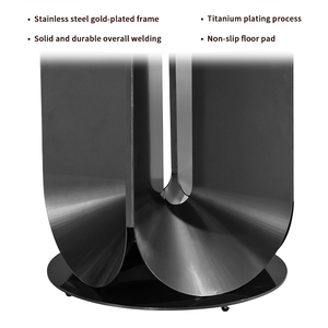 Mesa de comedor moderna de lujo de 1,5 m con base de acero inoxidable Nuevo mármol natural para cocina Directo de la fábrica Foshan - Product Image 4