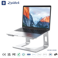 Support de bureau pour ordinateur portable en aluminium, support de refroidissement réglable en hauteur, support portable pour ordinateur portable