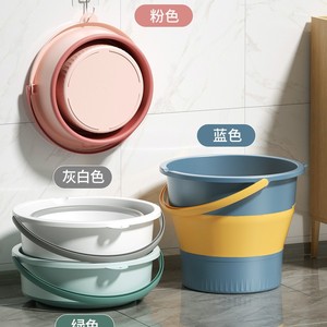 Folding <b>Bucket</b> <b>Plastic</b> 5L 10L 17L Thickened Portable For Washing Feet Outdoor Car Fishing Dormitory Laundry - Product Image 4