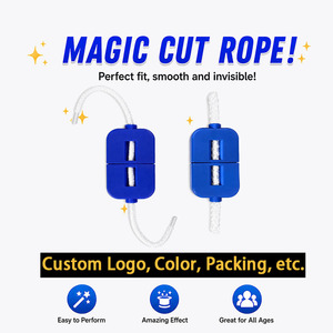 Trucco Magico Taglio e Ripristino della Corda con Logo Personalizzato, Facile da Imparare, Trucchi Magici a Zigzag, Giocattolo per Bambini - Product Image 1