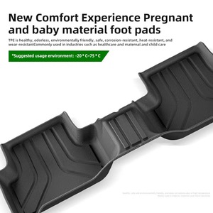 Tapis TPE écologiques résistants à la saleté, sur mesure, imperméables, semi-entièrement enveloppants, épaisseur 3,5 mm, 4 pièces, compatibles avec Volkswagen <span class=keywords><strong>Tiguan</strong></span> Hybrid <span class=keywords><strong>2021</strong></span> - Product Image 6