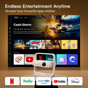 Projecteur intelligent AOKANG JY210-A, Android 11.0, 200 ANSI, 720P natif, prend en charge la 4K, WiFi 6, mini projecteur vidéo, <span class=keywords><strong>prix</strong></span> d'usine - Product Image 2