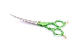 전문 알루미늄 합금 핸들 곡선 블레이드 JP440C 고품질 애완 동물 가위 개 손질 절단 가위 MX280 - Product Image 6