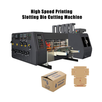 Machine d'impression et de découpe de cartons ondulés 3/4 couleurs avec logo, pour la fabrication de boîtes en carton – Prix compétitif