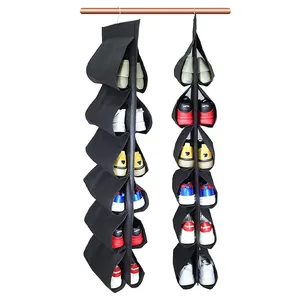 2023 fashion customization shoes storage organizer Hanging bag Products 2 Pack 12 Large Pockets Hanging Shoe Organizer