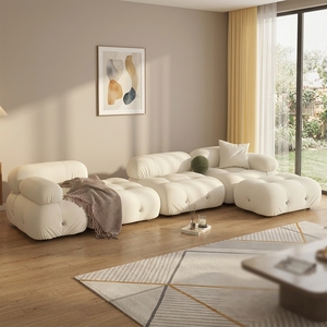 Canapé modulaire en forme de L, style italien minimaliste, haut de gamme, moderne, compressé sous vide, meubles de salon de luxe - Product Image 1