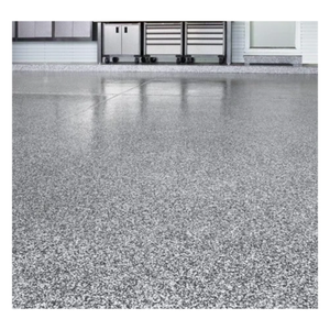 Revêtement de sol époxy autonivelant de sable coloré antidérapant extérieur résistant à l'usure imiter la peinture de marbre planchers d'usine de ménage - Product Image 4