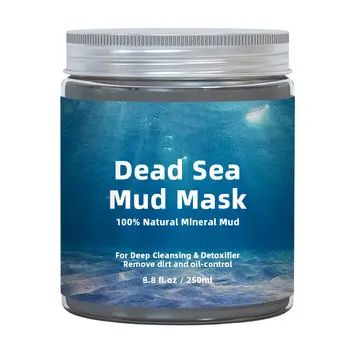 Korean Skincare Private Label Natural Clay Facial Mask Volcanic Dead Sea Mud Mask for Face and Body