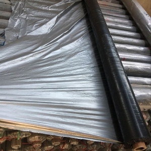Feuille de couverture de sol de paillage de polyéthylène en plastique <span class=keywords><strong>agricole</strong></span> noir et argenté Film de paillis végétal - Product Image 1