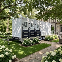 Remorque de toilettes portables Etodevice avec douche, remorque de toilettes accessibles à vendre