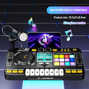 Tavolo Musicale Multifunzione <span class=keywords><strong>per</strong></span> DJ con Microfono e Pianoforte Simulato in Plastica ABS <span class=keywords><strong>per</strong></span> Principianti - Product Image 2