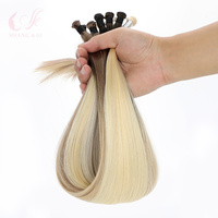 Extensions de cheveux humains naturels vierges en gros, double trame, Remy, cheveux russes, couleur personnalisée, longueur 8"-30", marque SK