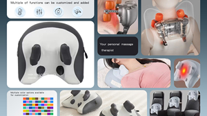 Cojín de Masaje Cervical 3D con Calor para Hombros, Cuello y Cuerpo, Almohada de Masaje Shiatsu Eléctrica para Masajeador de Cuello - Product Image 2