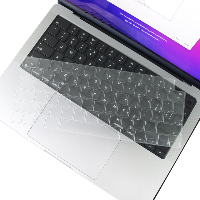 Ultra Thin 0.2mm Clear Tpu Keyboard Cover for MacBook New Pro 14 2442 for Pro 16 A2485 Dustproof Waterproof Keyboard Protector