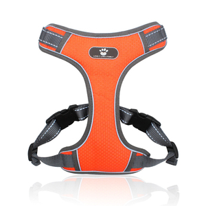Harnais de poitrine respirant <span class=keywords><strong>en</strong></span> maille pour animaux de compagnie personnalisé Type de gilet Harnais réfléchissant pour chiens de grande taille - Product Image 3