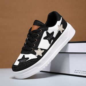 Baskets basses en jean personnalisées avec étoile, pour femmes et hommes, semelle épaisse, chaussures de sport décontractées, baskets personnalisées avec logo, 1 paire, haute qualité - Product Image 3