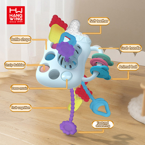 HW Sensory Montessori Bébé pour <span class=keywords><strong>6</strong></span> <span class=keywords><strong>à</strong></span> 12 <span class=keywords><strong>Mois</strong></span> Doux Pull String Fidget Éducatif Apprentissage <span class=keywords><strong>Bain</strong></span> Jouets Lait Biberon Forme - Product Image 3