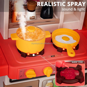 <span class=keywords><strong>Cuisine</strong></span> de jeu pour enfants avec évier à jet d'eau, table de <span class=keywords><strong>cuisine</strong></span> jouet avec lumières et sons réalistes - Product Image 5