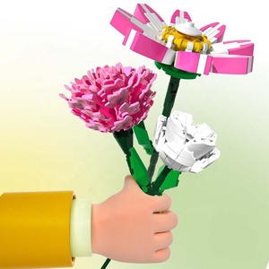 DIY Artificial Flower Bouquet Building Blocks Toy Creative Eternal Bouquet <strong>Bricks</strong> Building Kits for Home Decoration Collection - Product Image 5