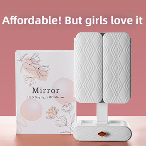 <span class=keywords><strong>Miroir</strong></span> de maquillage LED de bureau avec boîte de rangement, <span class=keywords><strong>miroir</strong></span> de maquillage à trois couches avec éclairage LED, adapté à une utilisation en chambre à coucher - Product Image 6