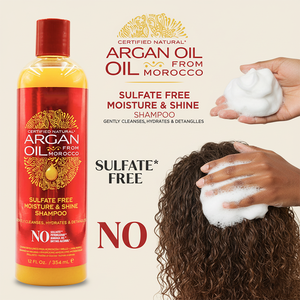 Crème de Nature Shampooing Nourrissant Bio Vegan à l'Huile d'Argan pour Cheveux Bouclés Sans Sulfate Hydratant Brillance Nettoyage Doux - Product Image 3