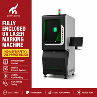 Graveur laser à fibre UV entièrement fermé CKMACHINE 5W 10W 20W pour une production continue 24/7 sur métal, plastique, verre