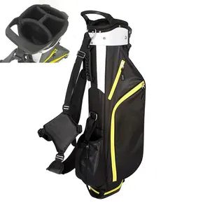 33 Inches Lightweight 4 Way Top Golf Bag for Men- Black Stand Golf Carry Bag