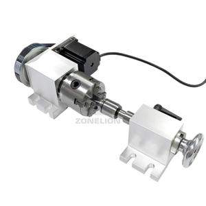 K5M-6-80A两相步进电机57 80毫米三爪数控4轴旋转卡盘空心轴4号刳刨机铣床钢 - Product Image 5